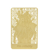 Healing Deer Golden Wallet Card