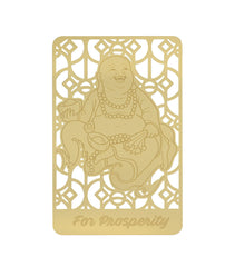 Laughing Buddha Golden Wallet Card