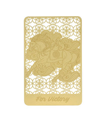 Fly on Monkey on Horse Gold Card