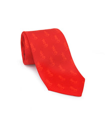 Red "HUM" Tie with Popularity Amulet