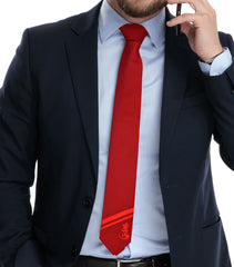 Red "HUM" Tie with Success Amulet