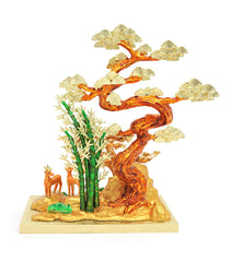 Three Friends of Winter with Deers