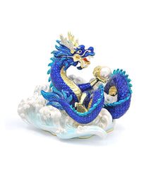 Azure Dragon With Waves