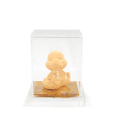 24K Gold-Plated Snake With Good Fortune Symbol