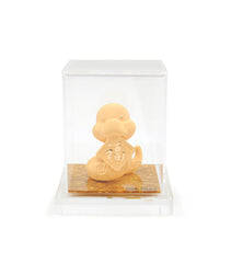 24K Gold-Plated Snake With Good Fortune Symbol