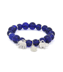 Elephant & Rhinoceros Anti Burglary Charms Bracelet