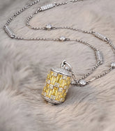 Prayer Wheel Pendant for Wealth