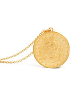 Gold Dragon Medallion Necklace