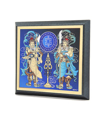 Door Guardians with Ksitigarbah Staff Plaque