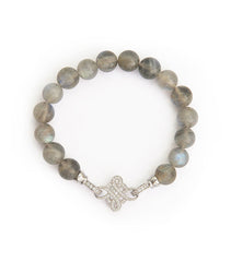 Moonstone with Mystic Knot Buddha Bracelet