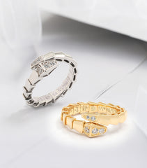 Healing Snake Mantra Ring