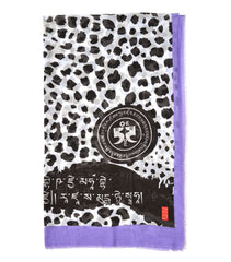 Leopard Print with Amulet Shawl (Black)