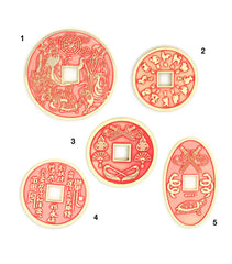 Protection and Blessing Amulet Coins (Set of 5 Coins)
