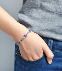 Anti Evil Eye Bracelet (Silver)