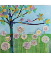 Two Birds On A Rainbow Tree