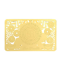 Increase Your Wealth Luck Gold Talisman Card