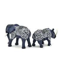 Armored Elephant And Rhinoceros