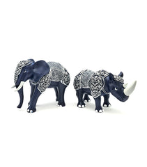 Armored Elephant And Rhinoceros