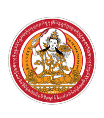 Manjushri Window Sticker (2 Pieces)