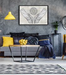 Angel Wings with Sacred Geometry