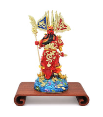 Magnificent Kwan Kung with 5 Flags