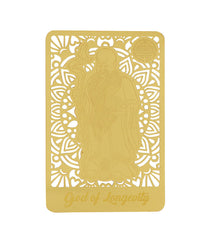 God of Longevity Gold Talisman Card