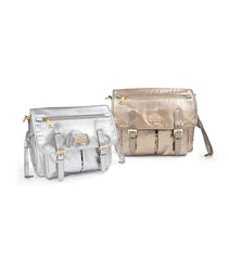 WOFS Buckle Messenger Bag (Liquid Chrome)