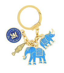 Elephant & Rhinoceros with Ksitigarbha Staff Amulet
