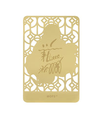 Laughing Buddha Golden Wallet Card