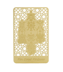 8 Auspicious Symbol Gold Wallet Card
