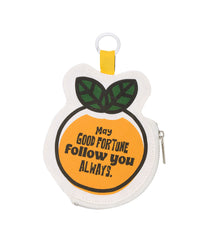 Good Fortune Orange Canvas Pouch