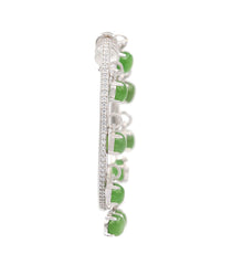 Power 9 Jade Hoop Earrings