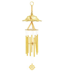 Parasol Dharmachakra Wheel 9 Rod Windchime