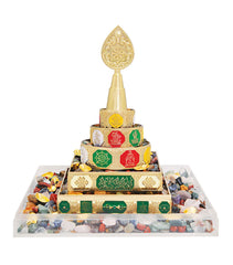Mandala Offering with Gemstones and Mini Ingots + FREE Chant A Mantra Booklet