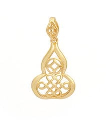 Gift of Gold - Wu Lou with Coin and Mystic Knot Pendant