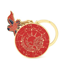 Crimson Phoenix Lunar Mansions Harmonizing Amulet
