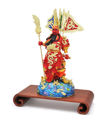 Magnificent Kwan Kung with 5 Flags